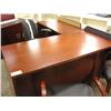 Image 1 : Cherry L Shaped Executive Desk