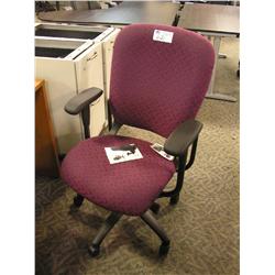 Mobius High Back Burgandy Task Chair