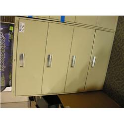 Beige 4 Drawer Lateral File Cabinet