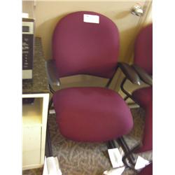 Burgundy Client Chair