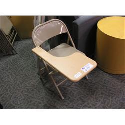 Folding Chair With Writing Tablet