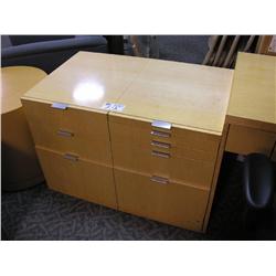 Maple Double File Pedestal