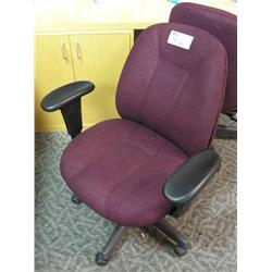 Burgundy Highback Multi Lever Task Chair