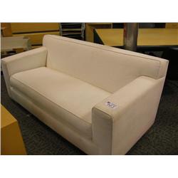 Cream Denim Reception Sofa