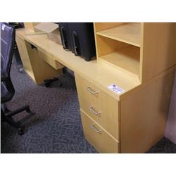 Maple Credenza With Hutch
