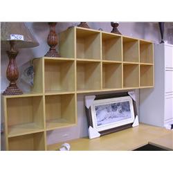 Maple Wall Mount Multi Level Hutch