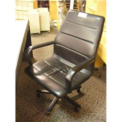 Black Leather Highback Executive Chair