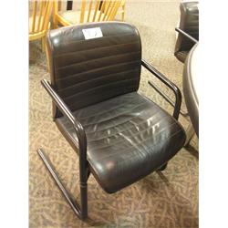 Black Leather Client Chair