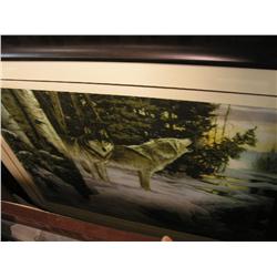 Framed Print Wolves