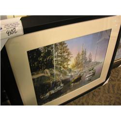 Framed Print At Anchor