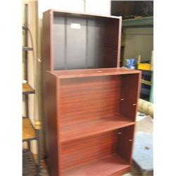 2 Mahogany Bookshelves