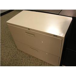 Grey 2 Drawer Lateral File Cabinet