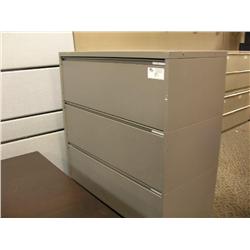 Grey 4 Drawer Lateral File Cabinet