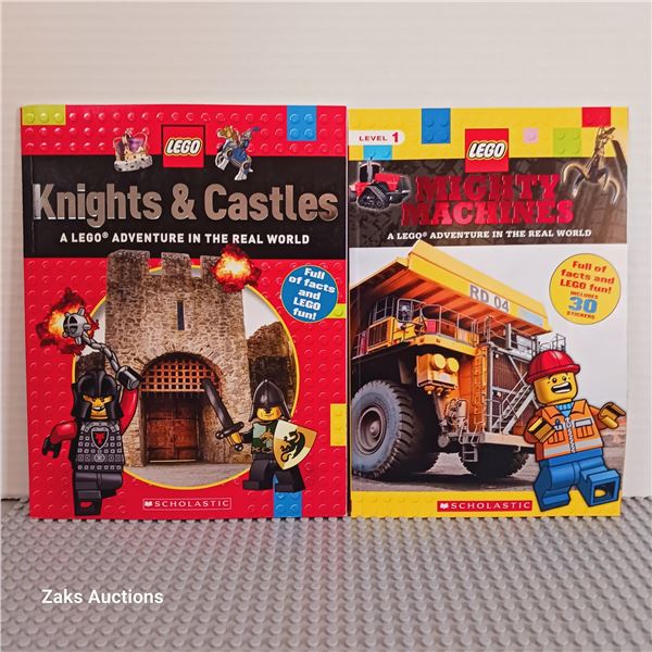 New - Knights and Castles & Mighty Machines - Lego Books