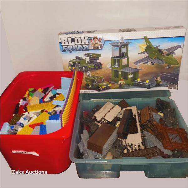 Mixed Mega Bloks & Other Compatible Blocks - Bins inculded