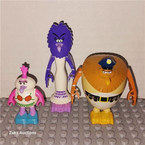 Three Angry Birds Custom Compatible Minifigures