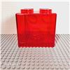 Image 1 : New - Red Coin Bank - Transparent & Compatible Blocks