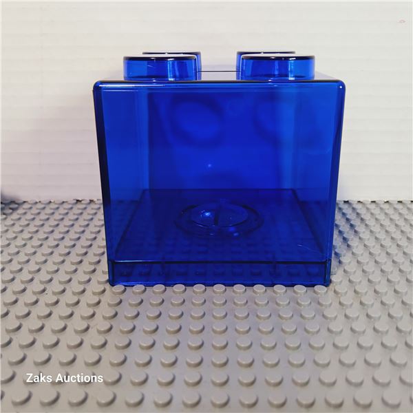 New - Blue Coin Bank - Transparent & Compatible Blocks