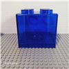 Image 1 : New - Blue Coin Bank - Transparent & Compatible Blocks