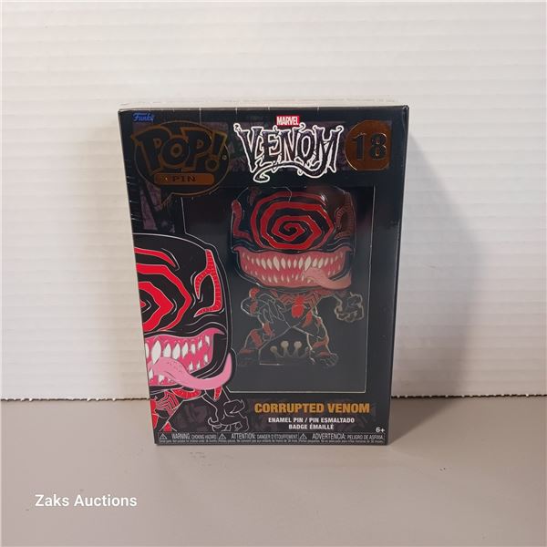 New - Funko Pop! Enamel Pin: Marvel Corrupted Venom