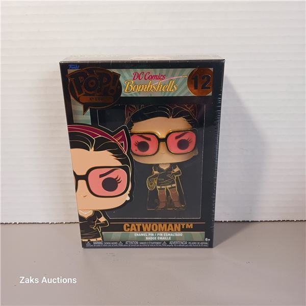 New - Funko Pop! Enamel Pin: DC Bombshells Catwoman