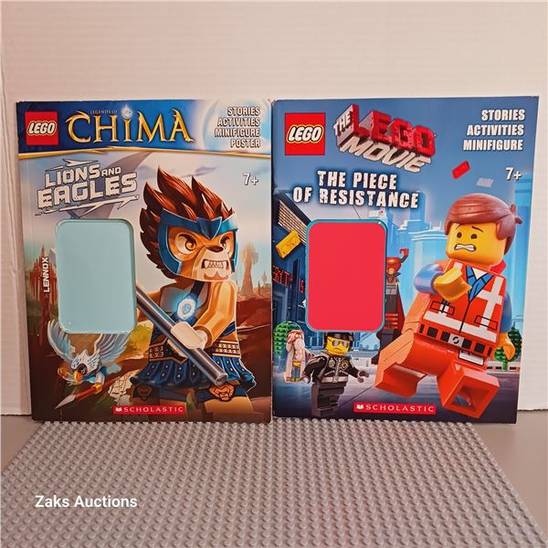 Used - Two Lego SCHOLASTIC Activitie Books *Minifigures not included