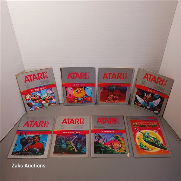 Vintage Atari Manuals, Lot of 8