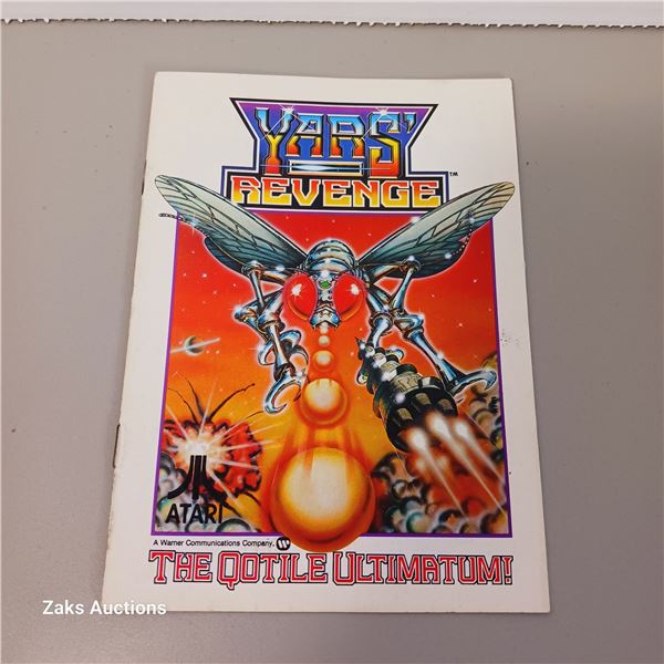 Vintage Yars Revenge Atari 5200, Video Game Comic 1982