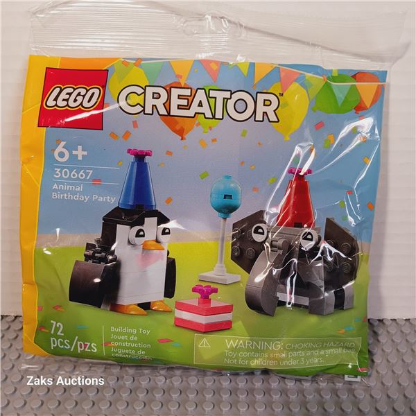 New - Creator Animal Birthday Party - Item No: 30667 Lego