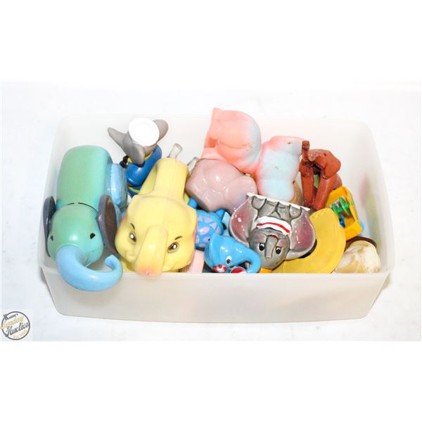 BIN VINTAGE ELEPHANT COLLECTABLES