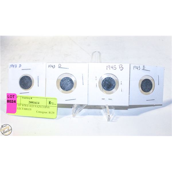 LOT OF WWII OLD NAZI COINS COLLECTABLES