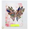 Image 1 : CRYSTAL BUTTERFLY BROOCH PIN SPARKLING