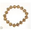 Image 1 : 15.6G GOLD PLATED HEART THEME BRACELET