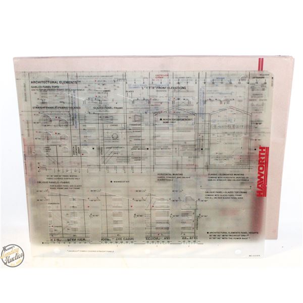 HAWORTH ARCHITECHTURAL DESIGN STENSILS