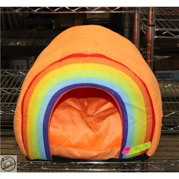 CAT PLAY SLEEP HOUSE ORANGE RAINBOW