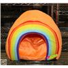 Image 1 : CAT PLAY SLEEP HOUSE ORANGE RAINBOW