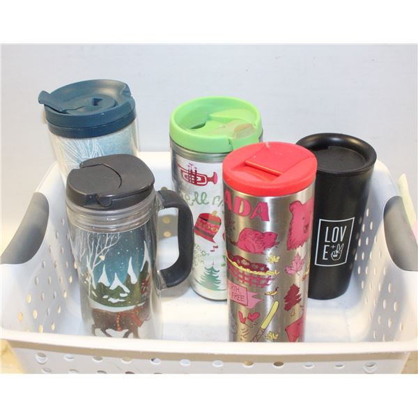 COLLECTION OF STARBUCKS TO-GO CUPS