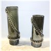 Image 1 : TWO SMOKY CYLINDER VASES