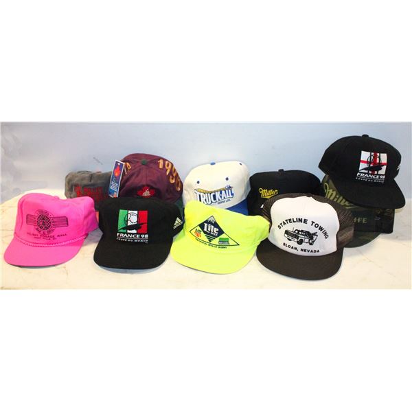 10 OF NEW VINTAGE CAPS