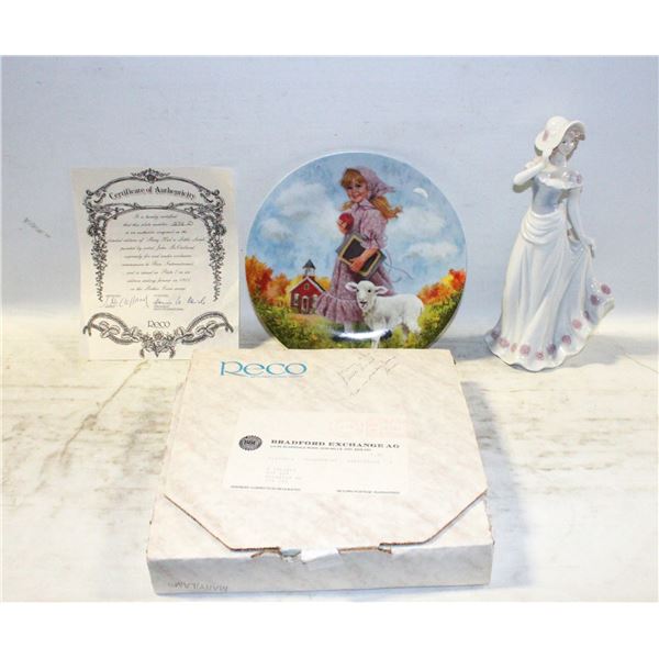 SIGNED PORCELAIN FIGURINE, MARY HAD A