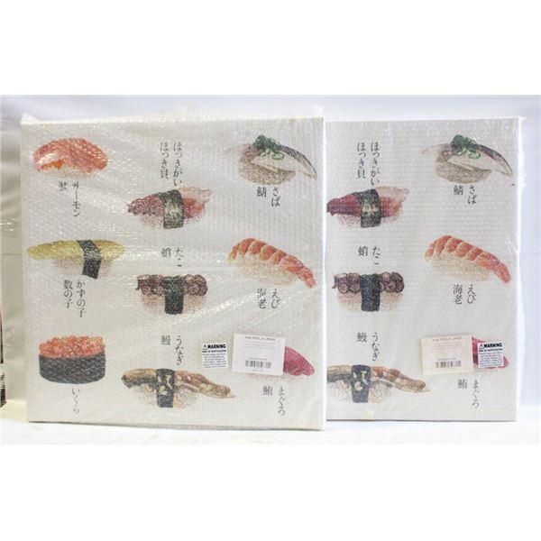 PAIR OF WALL HANGINGS