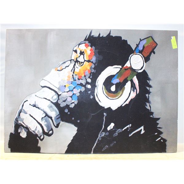 THOUGHTFUL APE WALL ART CANVAS