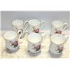 Image 1 : SIX CROWN FINE BONE CHINA CUPS