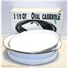 Image 1 : 3.5 QT CASSEROLE ENAMEL IDEAL