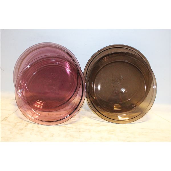 FOUR PYREX PIE DISHES