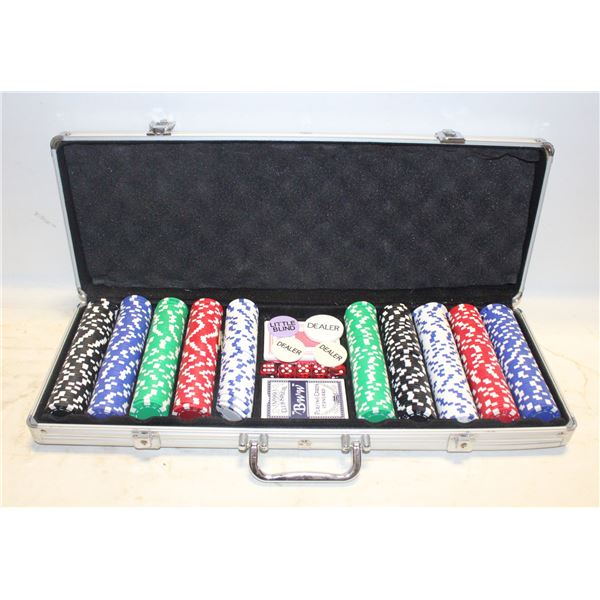 TEXAS HOLDEM POKER CHIP SET & CASE
