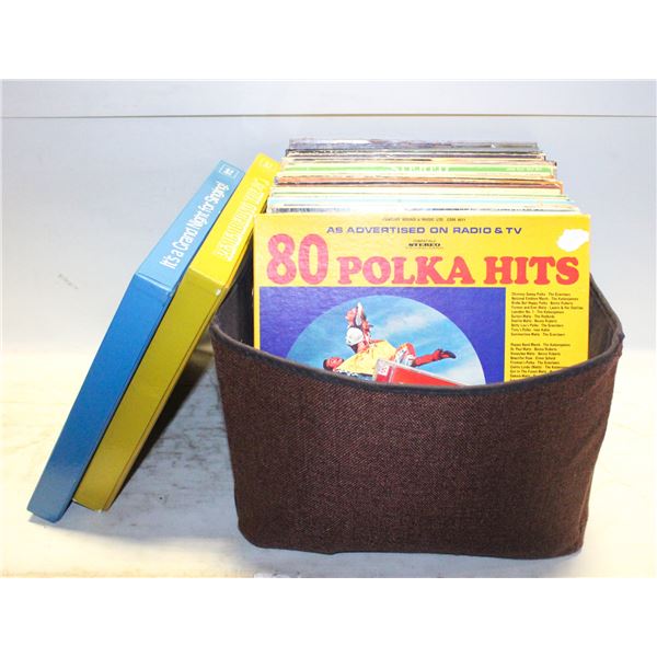 BOX MIXED VINYL ALBUMS, 40’S MUSIC VINYL