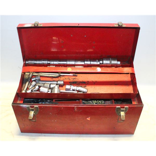 VINTAGE TOOL BOX WITH TOOLS