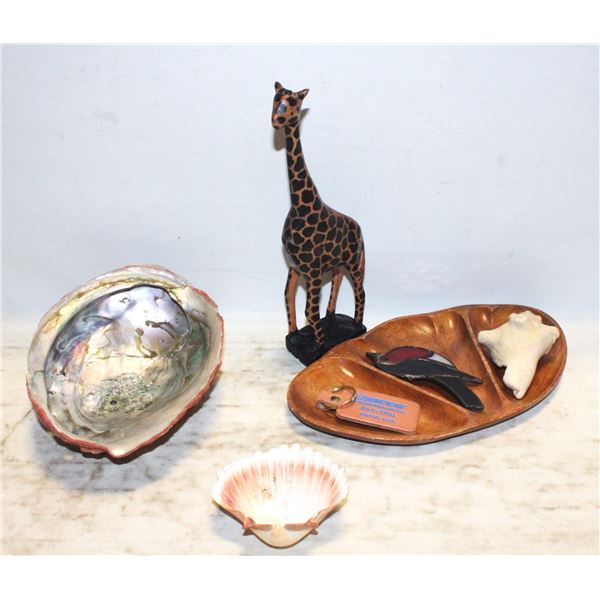 MOTHER OF PEARL SMUDGING SHELL BOWL,