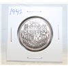 Image 1 : 1942 SILVER CANADA 50 CENTS COIN
